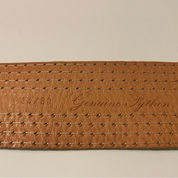 Reptile’s House Milano Women Vintage Gold Genuine Python Leather Belt main image 6